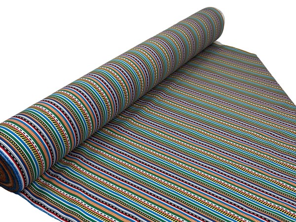 Construction Zone Heavy Machines Road Markings Stripes Printed Cotton