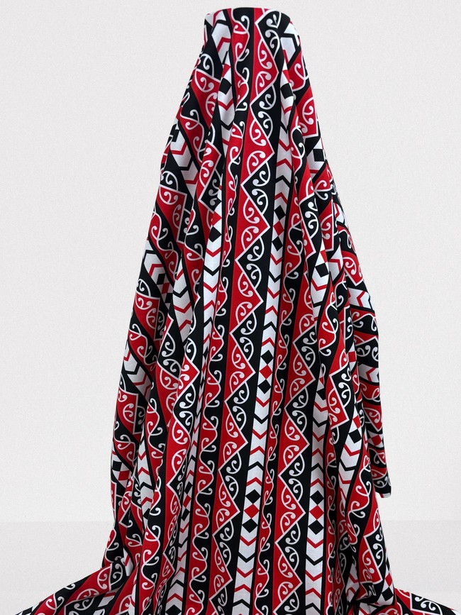  Poraka Columns Kiwiana Printed Cotton