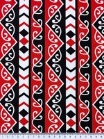  Poraka Columns Kiwiana Printed Cotton