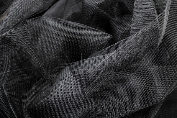 Black Stiff Netting