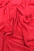 Red Floral Burnout Polycotton