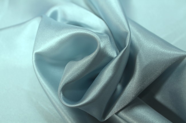 * REMNANT - Ice Blue Stretch Satin