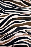 Zebra Print in Savannah Toned Printed Bamboo Cotton Blend