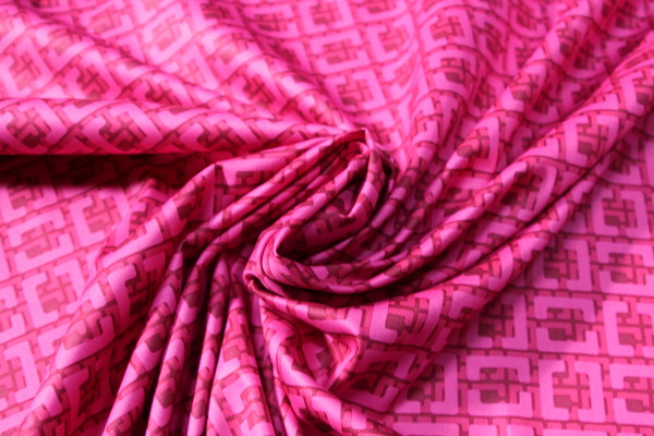 Vintage Pink Grecian Printed Cotton