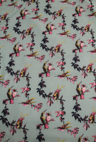 Hummingbird on Aqua Chiffon