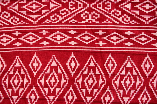 Red & Gold Saree with Blouse