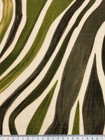 Zebra Print in Greens Printed Bamboo Cotton Blend