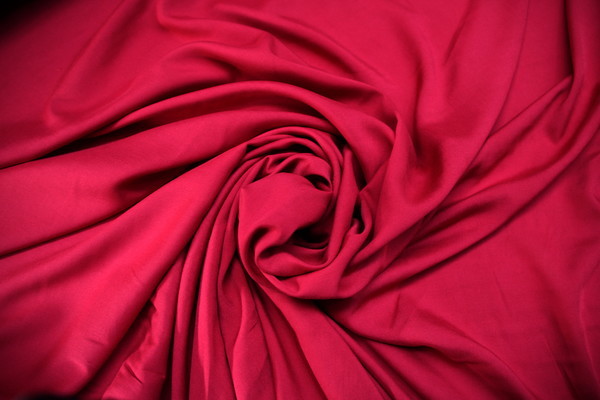 Beautiful Plain Rayon - Cherry Red
