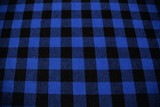 Royal & Black Small Checked Wool Blend