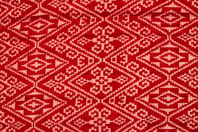 Red & Gold Saree with Blouse