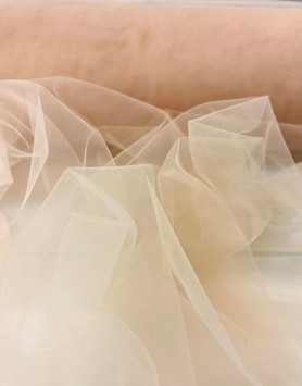 Soft Apricot Fairy Floss Tulle