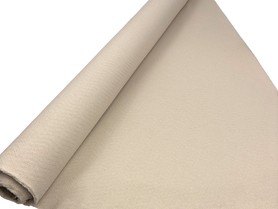 Light Sand Chevron Stitched Textured Linen Cotton Blend