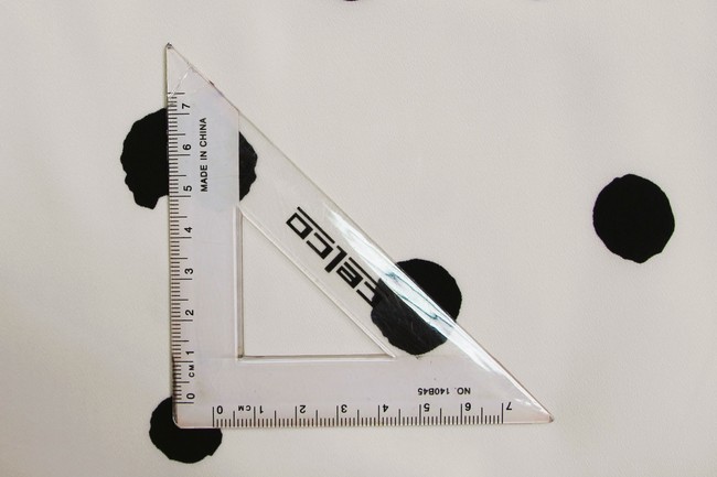 Black Splodges on Cream Light-Weight Polyester