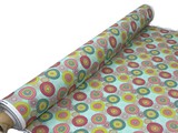 Circles on Mint Printed Cotton