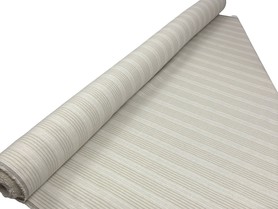 Neutral Tones Multi Striped Linen Cotton Blend