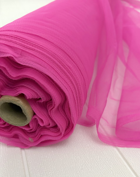 Bright Neon Pink Fairy Floss Tulle