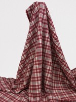 Red, Cream & Navy Tartan Stretch Ponti de Roma