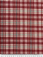 Red, Cream & Navy Tartan Stretch Ponti de Roma