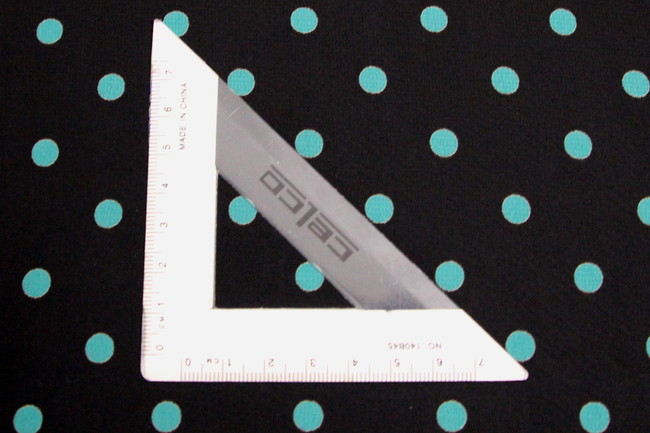 Black with Teal Spots Printed Chiffon