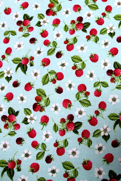 Raspberry - Summer Days Premium Printed Cotton