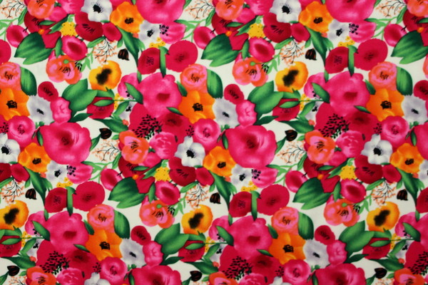 Bright Spring Floral Printed Rayon