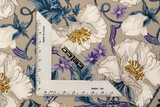 Pretty Floral on Light Taupe Printed Voile