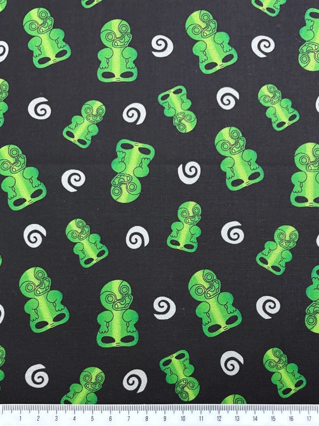 Tiki & Koru Kiwiana Cotton