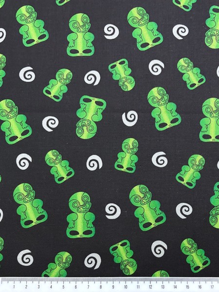 Tiki & Koru Kiwiana Cotton