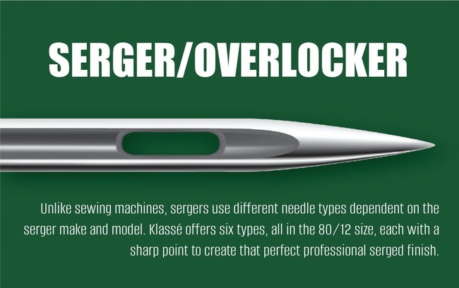 Size 80/12 (170E) Overlocker Machine Needles