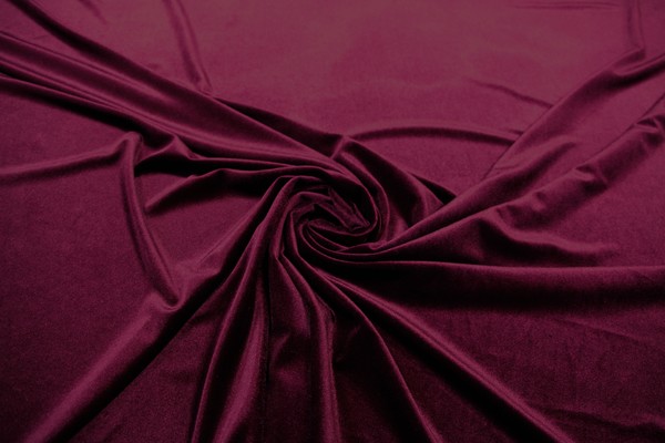 Wine Plush Stretch Velvet New Image