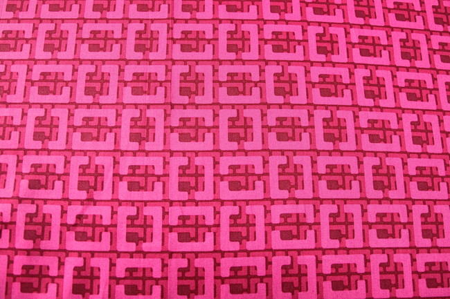 Vintage Pink Grecian Printed Cotton