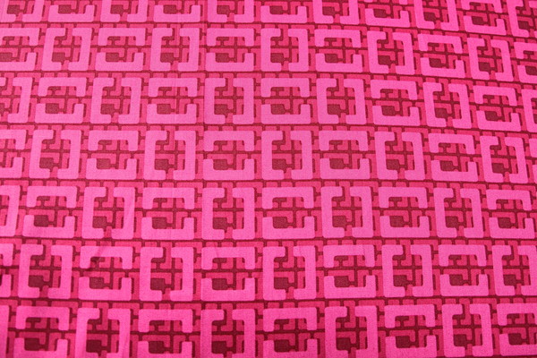 Vintage Pink Grecian Printed Cotton