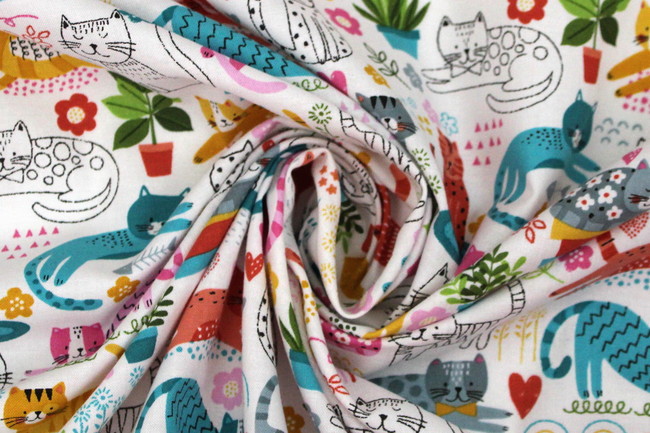  Whiskers Kitty Pals Printed Premium Cotton