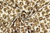 Leopard Print In Golden Tones Printed Bamboo Cotton Blend
