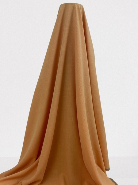 Pumpkin Textured Linen/Cotton Blend