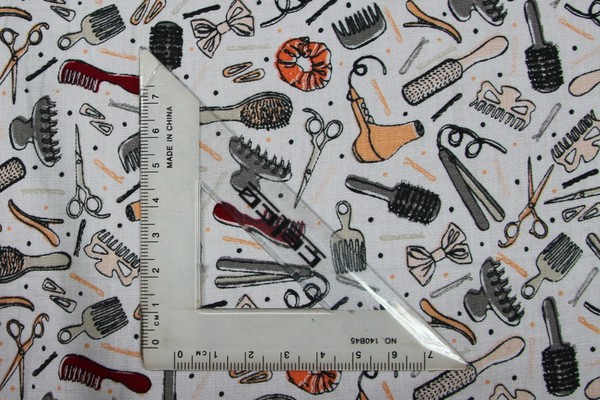 Hair-Dressing Printed Cotton
