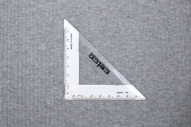 Light Grey Marle 100% Cotton Flat Ribbing