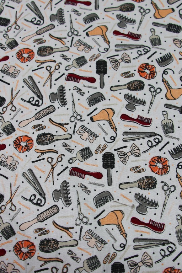 Hair-Dressing Printed Cotton