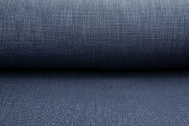 Dusky Denim Bio Washed Tweed Linen/Cotton Blend