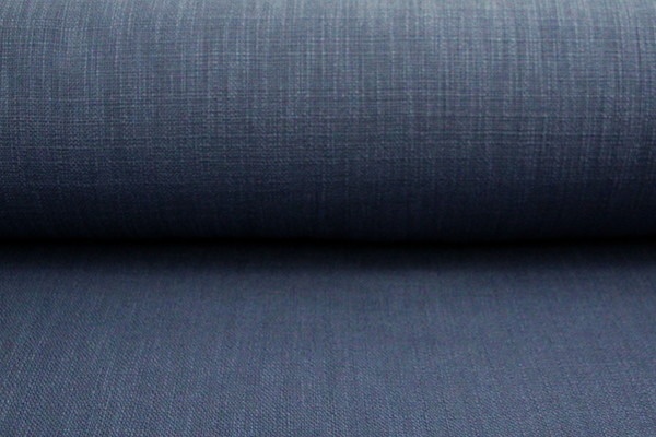 Dusky Denim Bio Washed Tweed Linen/Cotton Blend