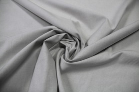 Pale Silver Stretch Chambray