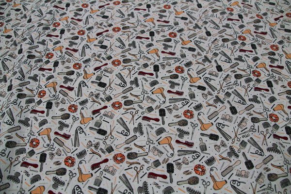 Hair-Dressing Printed Cotton
