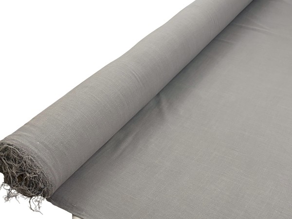 Elephant Grey Textured Rayon/Linen Blend