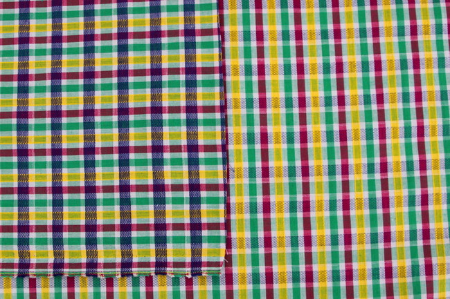 Blue Stripes Reversable Cotton Check