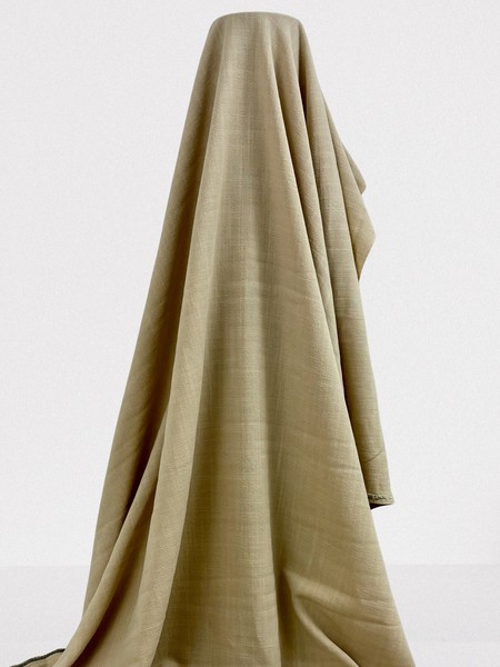 Nude Textured Linen/Cotton Blend New Image