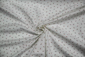 Small Scissors on Ivory Premium Printed Cotton