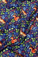Nature Trail on Navy Premium Cotton