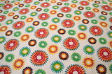 Crazy Daisies on Cream Printed Flannelette