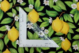 Just Fruit: Lemons on Black Premium Cotton
