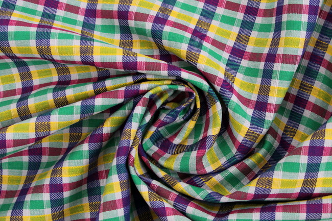 Blue Stripes Reversable Cotton Check